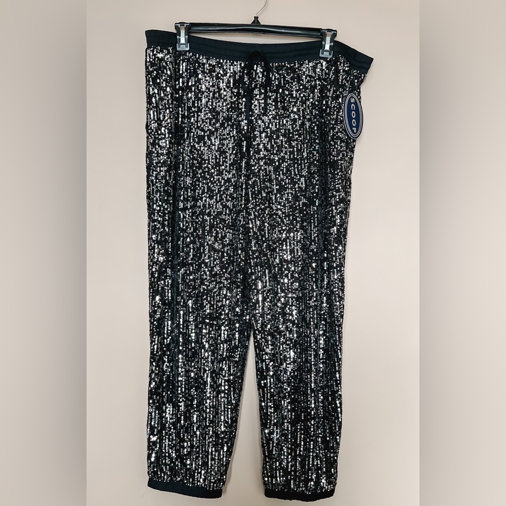 NWT Scoop sequin joggers - size XXL